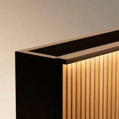 Supporto Magnetico per Luci colore Antracite per Fioriere DECO 150x7x3cm-Herstera Best