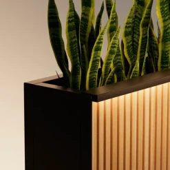 Supporto Magnetico per Luci colore Antracite per Fioriere DECO 150x7x3cm-Herstera Best