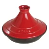 Tajine 28 cm Rosso in Ghisa con Coperchio in Ceramica-Staub Hot