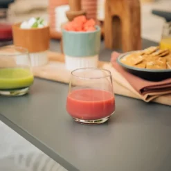 Tavolino basso quadrato VENCE LFM5277 Titane/Titane-LaFuma Sale