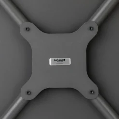 Tavolino basso quadrato VENCE LFM5277 Titane/Titane-LaFuma Sale