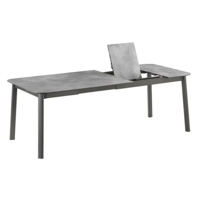 Tavolo da giardino allungabile ORON 170/205x100 cm LFM5321 Ciment/Titane-LaFuma New