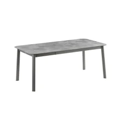 Tavolo da giardino allungabile ORON 170/205x100 cm LFM5322 Ciment/Titane-LaFuma Discount