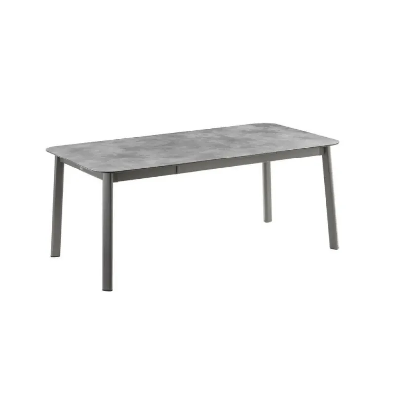 Tavolo da giardino allungabile ORON 170/205x100 cm LFM5322 Ciment/Titane-LaFuma Discount