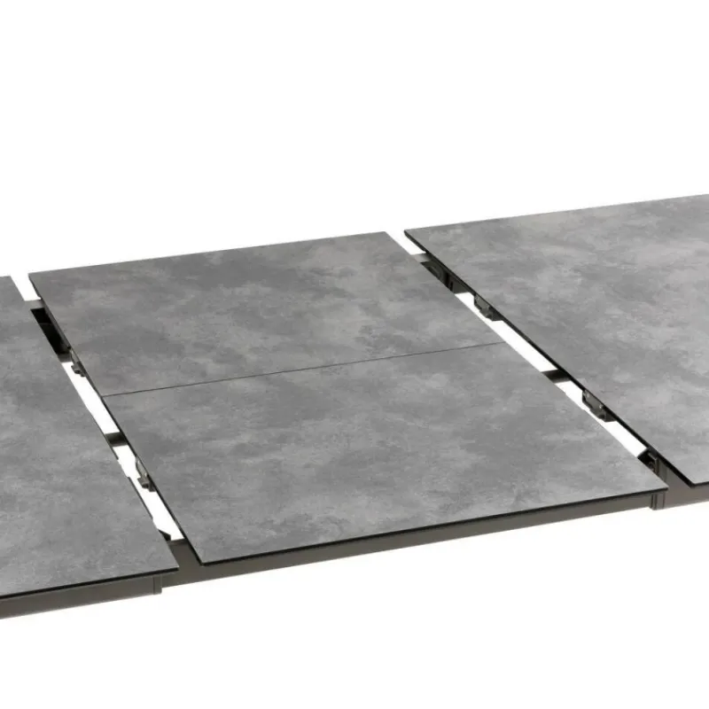 Tavolo da giardino allungabile ORON 170/205x100 cm LFM5322 Ciment/Titane-LaFuma Discount