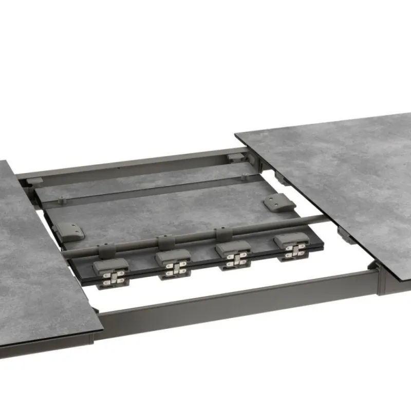 Tavolo da giardino allungabile ORON 170/205x100 cm LFM5322 Ciment/Titane-LaFuma Discount