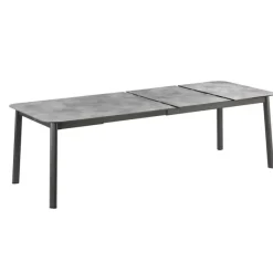 Tavolo da giardino allungabile ORON 170/205x100 cm LFM5322 Ciment/Titane-LaFuma Discount