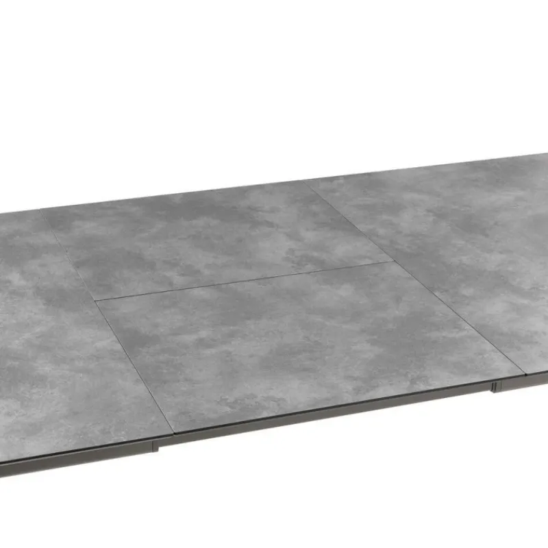 Tavolo da giardino allungabile ORON 170/205x100 cm LFM5322 Ciment/Titane-LaFuma Discount
