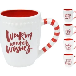 Tazza di Natale in Ceramica 11 cm. Pezzo Singolo-Koopman Online