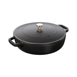 Tegame Chistera 28 cm Nero in Ghisa-Staub Sale