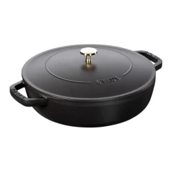 Tegame Chistera 24 cm Nero in Ghisa-Staub Outlet