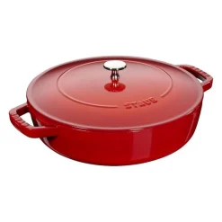 Tegame Chistera 28 cm Rosso in Ghisa-Staub