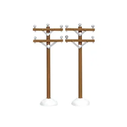 Telephone Poles Set of 2 Cod. 64461-Lemax New