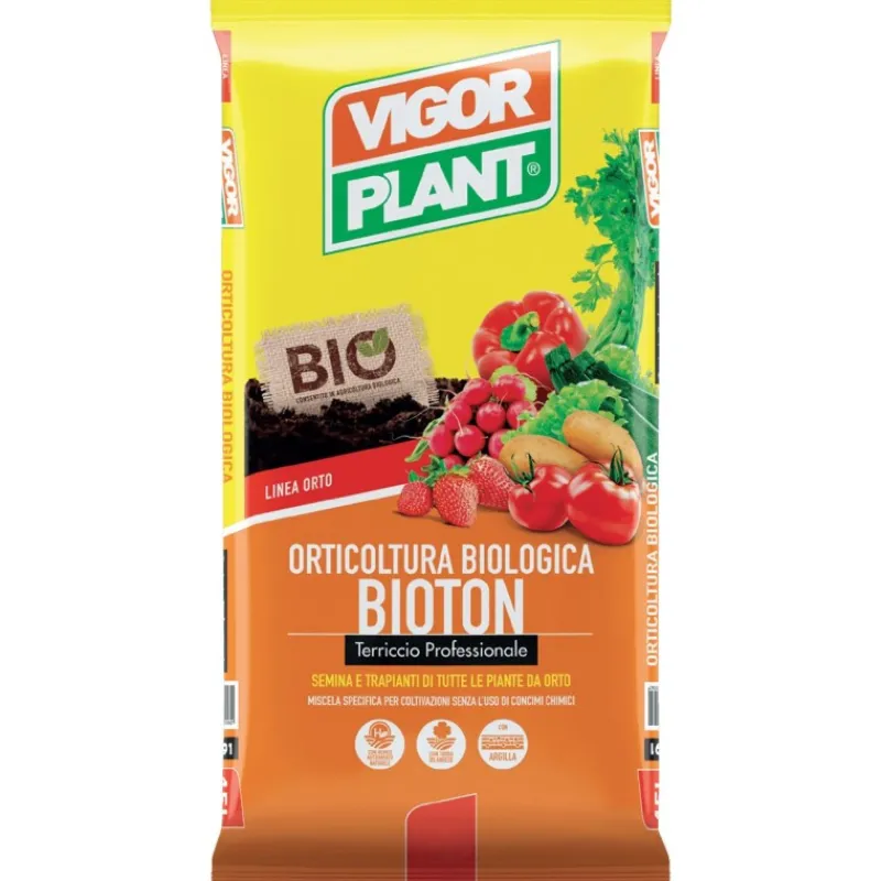 Terriccio Orticultura Biologica Bioton 45 litri-Vigorplant New