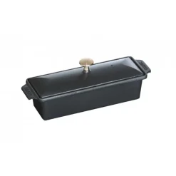 Terrina 30 x 11 cm Nera in Ghisa-Staub Discount