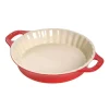 Tortiera Tonda 36 cm Rossa in Ceramica-Staub Discount
