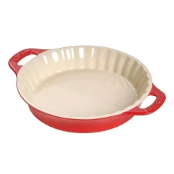 Tortiera Tonda 36 cm Rossa in Ceramica-Staub Discount
