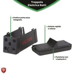Trappola elettrica per ratti VICTOR-SBM New
