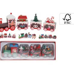 Trenino in Legno 20 cm. Pezzo Singolo-Koopman Discount