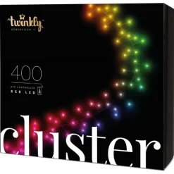 CLUSTER Luci di Natale Smart 400 Led RGB II Generazione-Twinkly Outlet