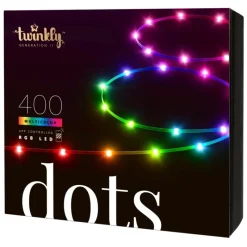 DOTS Striscia 20 m 400 Led RGB BT + WiFi Cavo Nero-Twinkly Sale