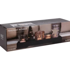 Vassoio Porta Tea Light Deco - 6 Pezzi-Koopman Online